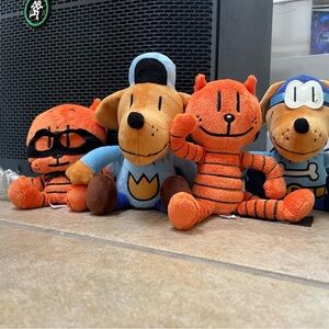 Dog Man Plush Toy Set